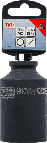BGS technic 1/2" Levegős dugókulcs, 12-szögű, 36 mm (BGS 5342)