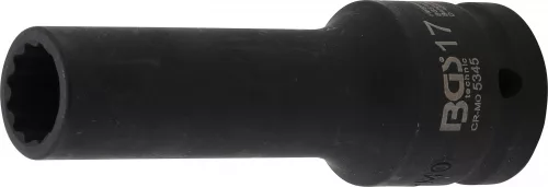 BGS technic 3/4" Levegős hosszított dugókulcs, 17 mm (BGS 5345)