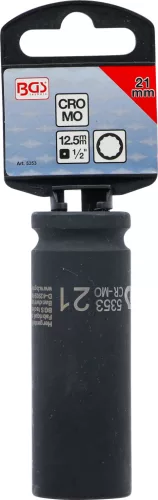 BGS technic 1/2" dugókulcs légkulcshoz, 21 mm, 12-pt. (BGS 5353)