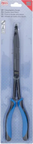 BGS technic Duplán hajlított fogó 350mm, hajlított csőrrel (BGS 535)