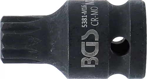 BGS technic 1/2" Spline bitfej légkulcshoz, M16, 40 mm (BGS 5381-M16)