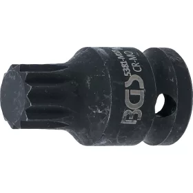   BGS technic 1/2" Spline bitfej légkulcshoz, M18, 40 mm (BGS 5381-M18)
