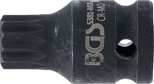BGS technic 1/2" Spline bitfej légkulcshoz, M18, 40 mm (BGS 5381-M18)