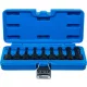 BGS technic Gépi Torx bitfejes dugókulcs készlet 1/2” meghajtással, T20–T70, 75 mm, 9 részes (BGS 5480)