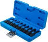 BGS technic Gépi Torx bitfejes dugókulcs készlet 1/2” meghajtással, T20–T70, 75 mm, 9 részes (BGS 5480)
