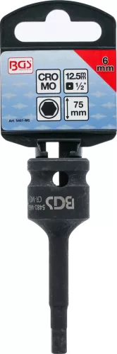 BGS technic Imbusz bitfej légkulcshoz, M6, 1/2" (BGS 5481-M6)