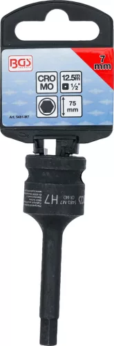 BGS technic Imbusz bitfej légkulcshoz, 7 mm, 1/2" (BGS 5481-M7)
