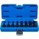 BGS technic Gépi imbusz bitfejes dugókulcs készlet 1/2” meghajtással, 5–19 mm, 75 mm, 8 részes (BGS 5481)