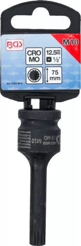 BGS technic Spline bitfej légkulcshoz, M10, 1/2" (BGS 5482-M10)