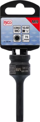 BGS technic Spline bitfej légkulcshoz, M9, 1/2" (BGS 5482-M9)