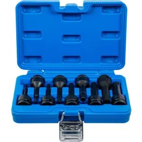   BGS technic 9 részes levegős Spline bitfej készlet, 1/2", M4-M16 (BGS 5482)