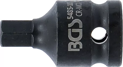 BGS technic Imbusz bitfej légkulcshoz, 10 mm, 1/2" (BGS 5485-10)
