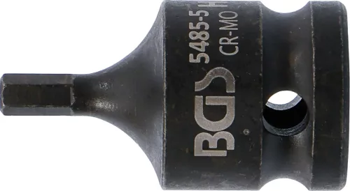 BGS technic Imbusz bitfej légkulcshoz, 5 mm, 1/2" (BGS 5485-5)