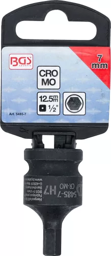 BGS technic Imbusz bitfej légkulcshoz, 7 mm, 1/2" (BGS 5485-7)