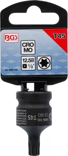 BGS technic Torx bitfej légkulcshoz, T45, 1/2" (BGS 5486-T45)