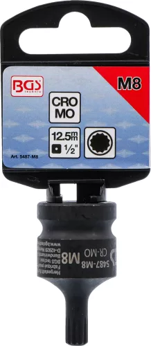 BGS technic XZN bitfej légkulcshoz, M8, 1/2" (BGS 5487-M8)