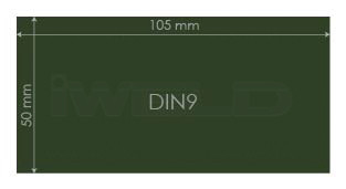 IWELD Védőüveg DIN 9 50x105mm (548950100009)