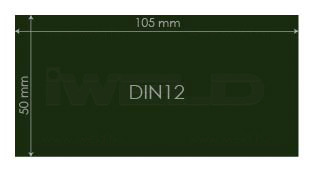 IWELD Védőüveg DIN12 50x105mm (548950100012)