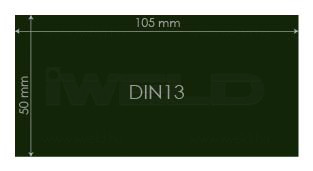 IWELD Védőüveg DIN13 50x105mm (548950100013)