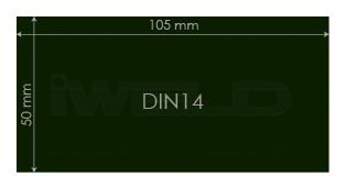 IWELD Védőüveg DIN14 50x105mm (548950100014)