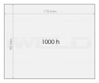 IWELD Védőplexi 1000 órás 90x110mm (548980003920)