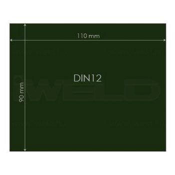 IWELD Védőüveg DIN12 90x110mm  (548980050013)
