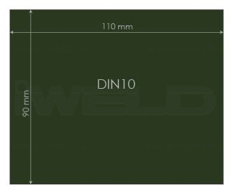 IWELD Védőüveg DIN10 90x110mm (548980055013)
