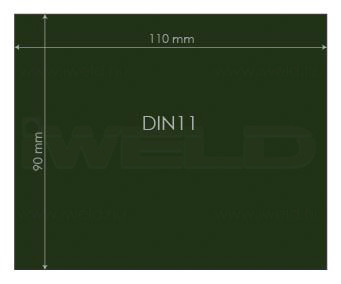 IWELD Védőüveg DIN11 90x110mm (548980056013)