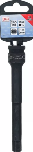 BGS technic Levegős dugókulcs | Hossz 150 mm | 12,5 mm (1/2") | Belső hatszögletű 12 mm (5490-H12)