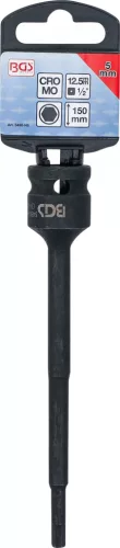 BGS technic Levegős dugókulcs | Hossz 150 mm | 12,5 mm (1/2") | Belső hatszögletű 5 mm (5490-H5)