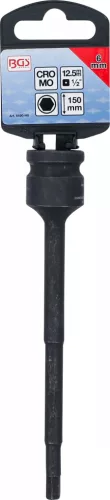 BGS technic Levegős dugókulcs | Hossz 150 mm | 12,5 mm (1/2") | Belső hatszögletű 6 mm (5490-H6)
