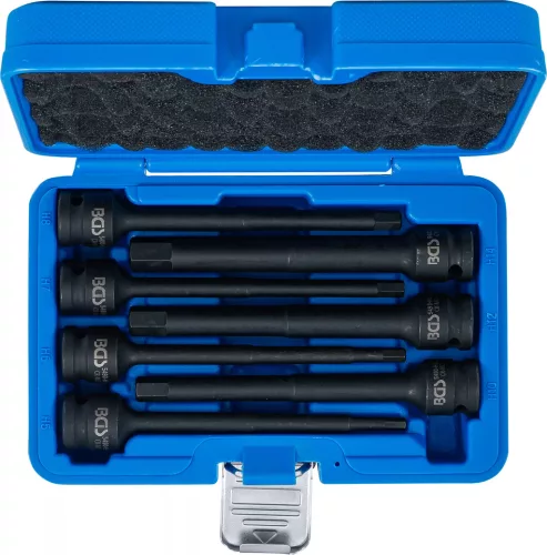 BGS technic Levegős dugókulcskészlet | 150 mm hosszú | 12,5 mm (1/2") | belső hatszögletű 5 - 14 mm | 7 darabos (5490)