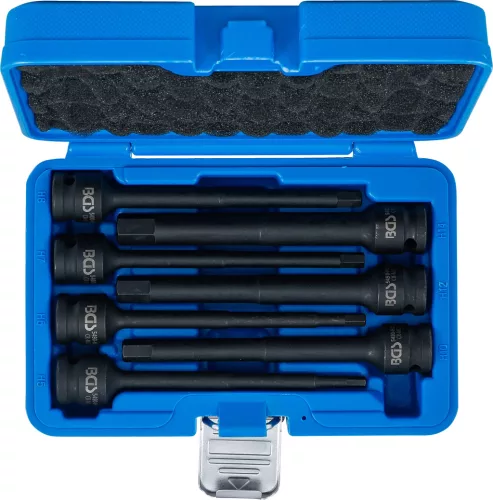 BGS technic Levegős dugókulcskészlet | 150 mm hosszú | 12,5 mm (1/2") | belső hatszögletű 5 - 14 mm | 7 darabos (5490)