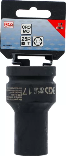BGS technic Dugófej légkulcshoz, 1", 17mm (BGS 5500-17)