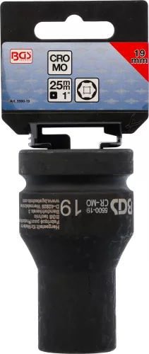 BGS technic Dugófej légkulcshoz, 1", 19mm (BGS 5500-19)