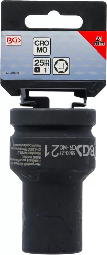BGS technic Dugófej légkulcshoz, 1", 21mm (BGS 5500-21)
