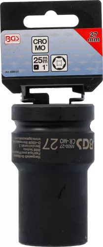 BGS technic Dugófej légkulcshoz, 1", 27mm (BGS 5500-27)