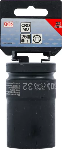 BGS technic Dugófej légkulcshoz, 1", 32mm (BGS 5500-32)