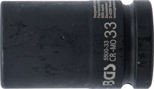 BGS technic Dugófej légkulcshoz, 1", 33mm (BGS 5500-33)