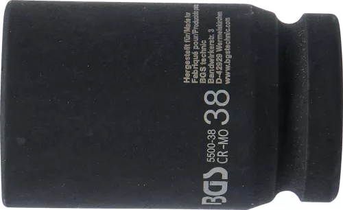 BGS technic Dugófej légkulcshoz, 1", 38mm (BGS 5500-38)