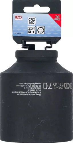 BGS technic Dugófej légkulcshoz, 1", 70mm (BGS 5500-70)