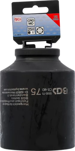 BGS technic Dugófej légkulcshoz, 1", 75mm (BGS 5500-75)