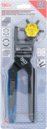BGS technic Bőrlyukasztó fogó, állítható, 2-4.5 mm (BGS 561)
