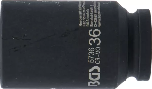 BGS technic 3/4" Levegős hosszított dugókulcs, 36 mm (BGS 5736)
