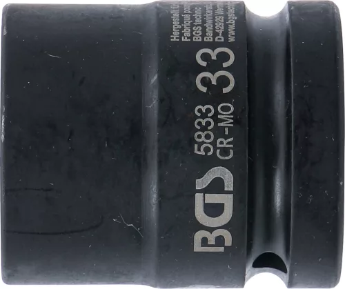 BGS technic 1" Levegős dugókulcs, 33 mm (BGS 5833)