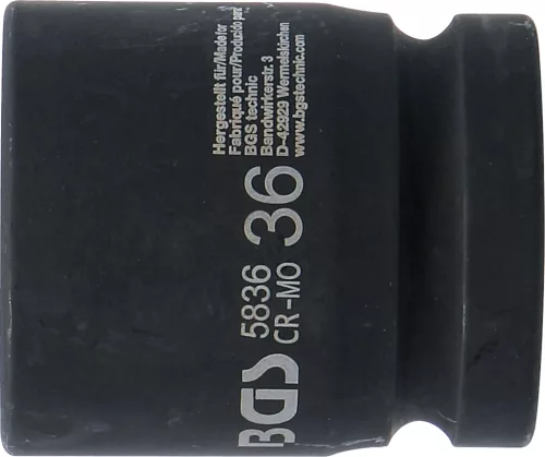 BGS technic 1" Levegős dugókulcs, 36 mm (BGS 5836)