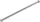 BGS technic Rögzítőfogantyú asztali satuhoz, 9 x 225 mm (BGS 59002)
