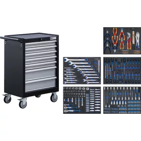   BGS technic Műhelykocsi | 7 fiókos | 246 szerszámmal (BGS 6060)
