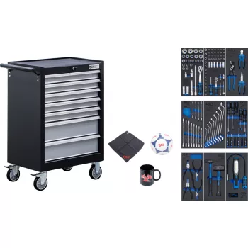   BGS technic Műhelykocsi | 7 fiókos | 120 szerszámmal (BGS 6061)