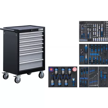   BGS technic Műhelykocsi | 7 fiókos | 227 szerszámmal (BGS 6069)